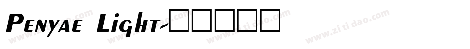 Penyae Light字体转换